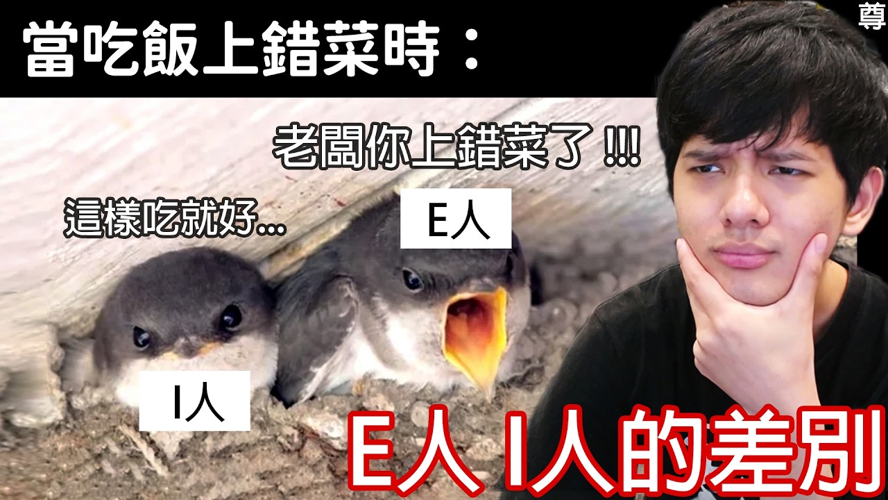 【尊】那些只有「I人E人才懂」的事 ! ? I人享受世界,E人享受I人...【第二頻道】