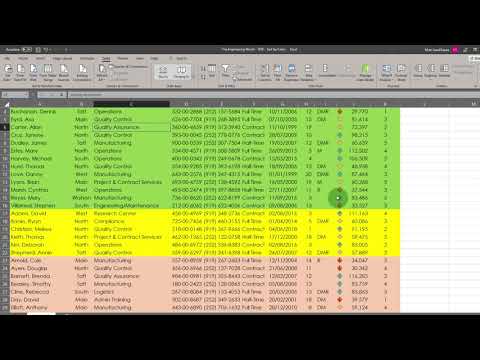 Sorting Data Based on Color Font or Cell Background Color | Excel 2019 Tips  and Tricks | purshoLOGY