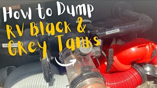 How to Dump RV Black & Grey Water Tanks | Full Time RV Living