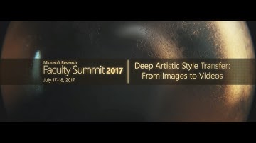 Video Abstract: Deep Artistic Style Transfer: From Images to Videos