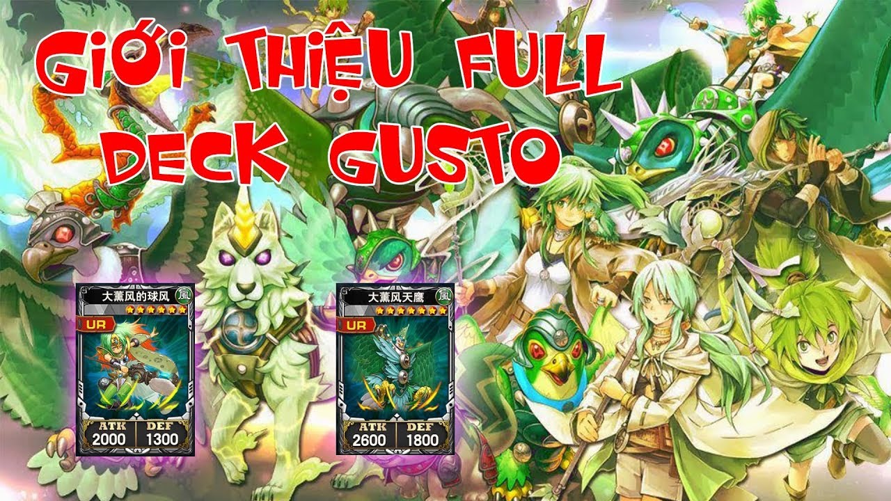 Chi tiết FULL DECK GUSTO YUGI H5 Trung Quốc- Game Hot