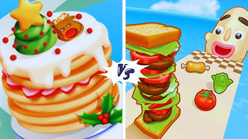 Sandwich Runner VS Pancake Run🧸🧋🍪Walkthrough Max Gameplay GH5647