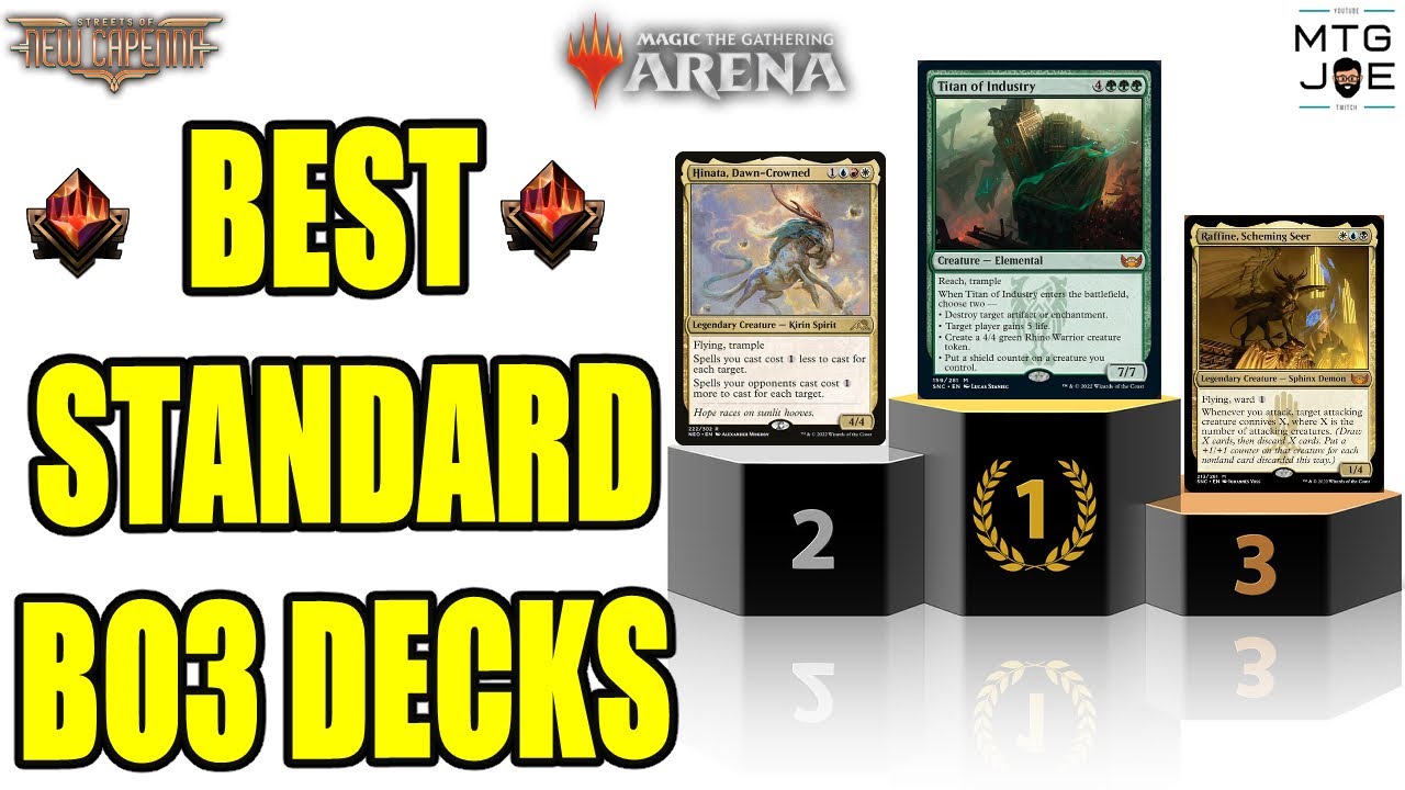WEEKLY BEST DECKS MTG STANDARD BEST OF THREE Magic the Gathering Arena Standard Bo3 YouTube