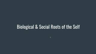 IPC Chapter 3 - SL 2  - Biological and Social Roots of the Self