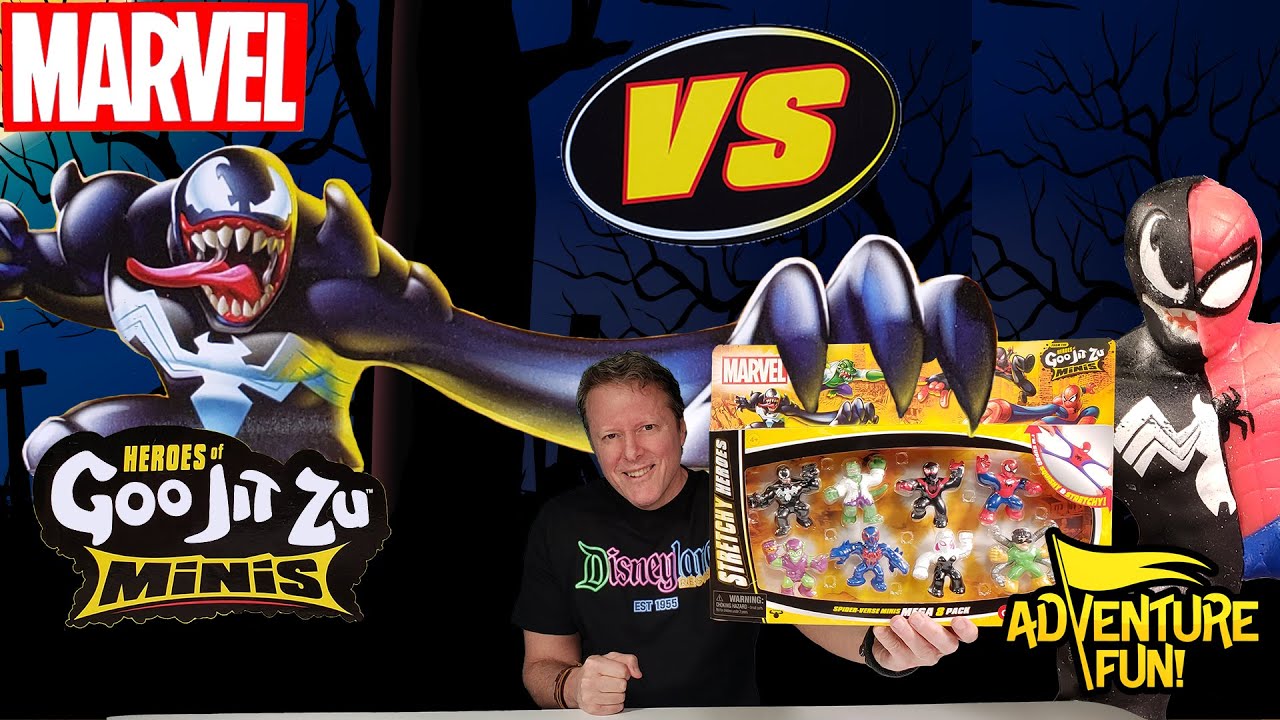 8 Marvel Heroes of Goo Jit Zu Spider-Verse! Spider-Man vs Venom