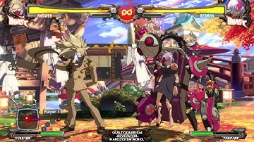 [GGXrdRev2] - Answer air to ground combo (P scroll)