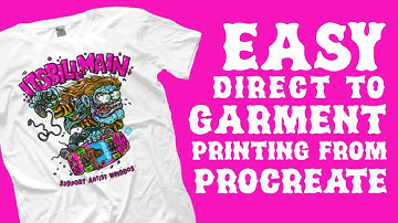 Direct to Garment Printing + Print on Demand - Procreate T Shirt Design
