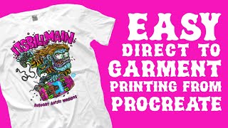 Direct to Garment Printing + Print on Demand - Procreate T Shirt Design screenshot 2
