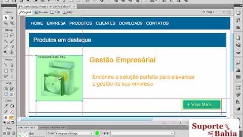 Aula Nº 2 - Fireworks CS4 - Fatiando nosso layout simples