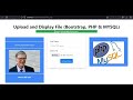 Upload and Display File Using Bootstrap, PHP & MYSQL