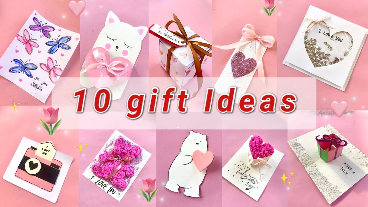 10 DIY Easy Paper Gift Ideas For BFF Birthday//DIY CUTE PAPER CRAFTS ...