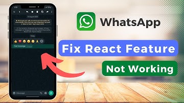 Whatsapp Reaction Feature Not Working? EASY FIX