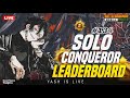 SOLO RANK PUSH🎖️| DAY134/365DAY #bgmi #live #yashislive19 #solorankpush #solopush