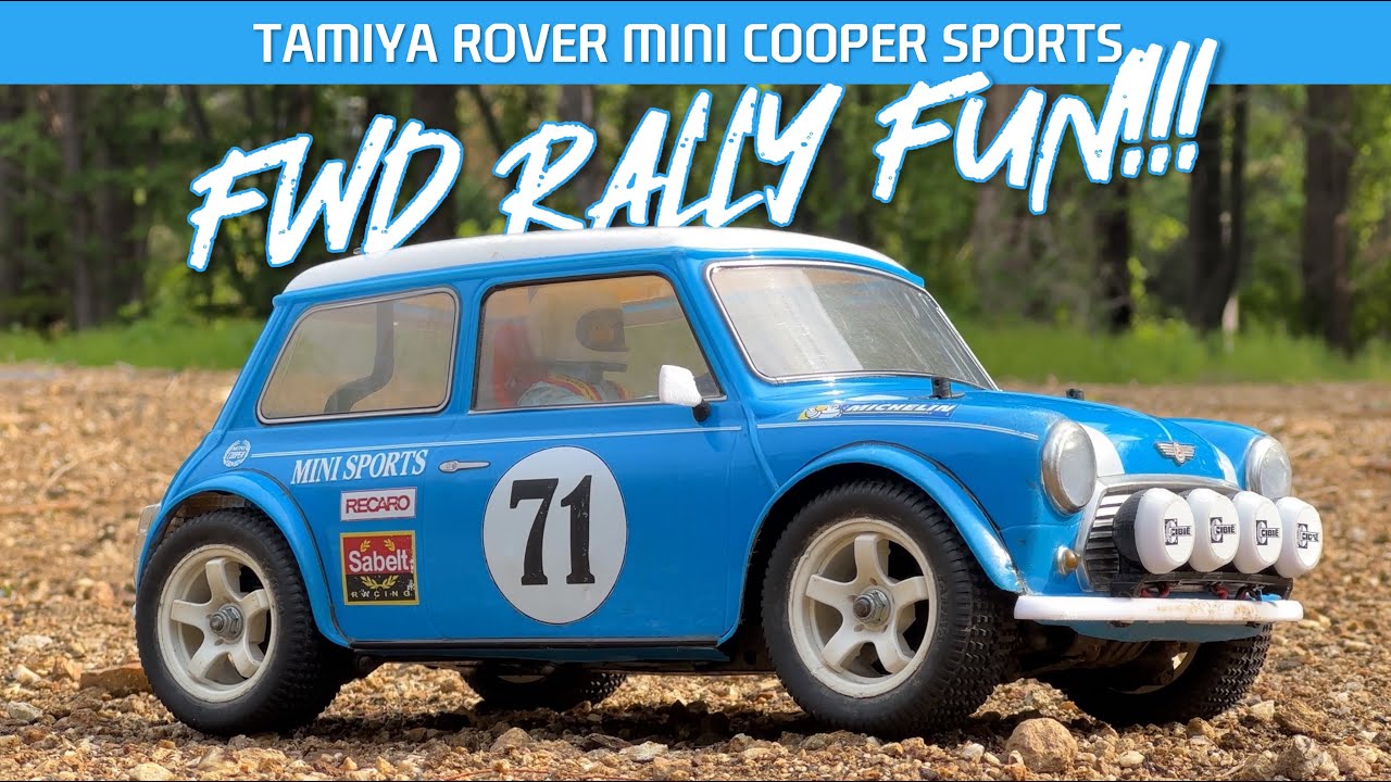How good can a FWD car rally? Tamiya M03 Rover Mini Cooper