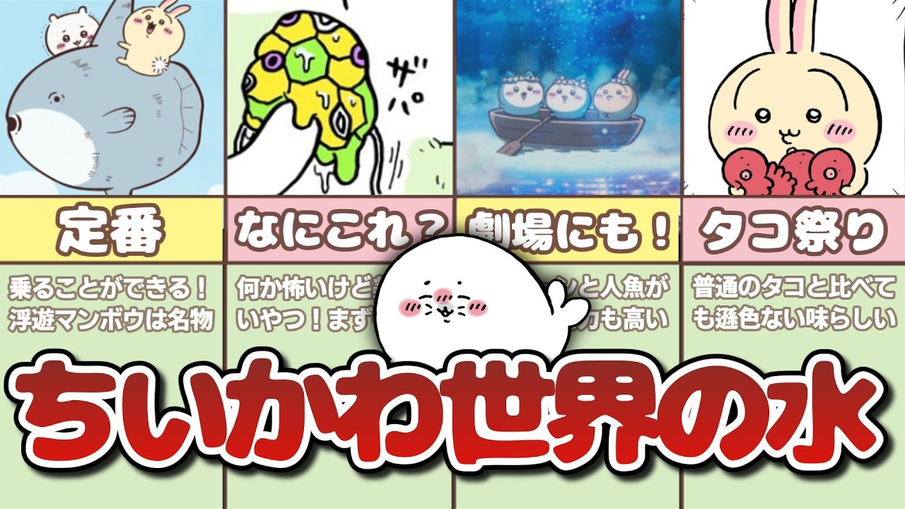 ちいかわワールドのヤバイ水中生物まとめてみた!