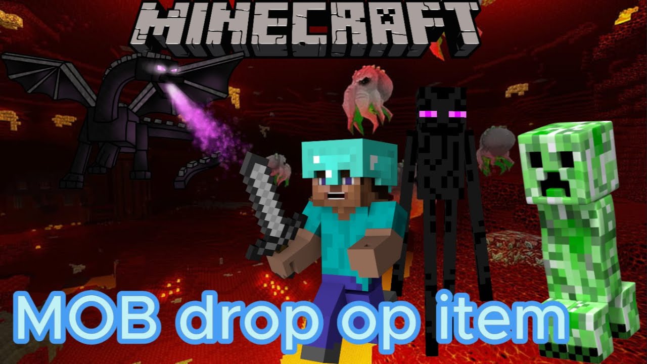 minecraft but mobs drop op items/can i win? - YouTube