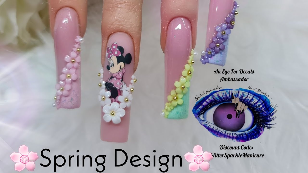 Glam Up Your Nails with Minnie Mouse Nail Art Decals - Nails 