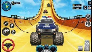 Impossible 4x4 Police Monster Truck Stunt Driving Game - Truck Wala - Monster Truck Game - Gadi Game screenshot 4