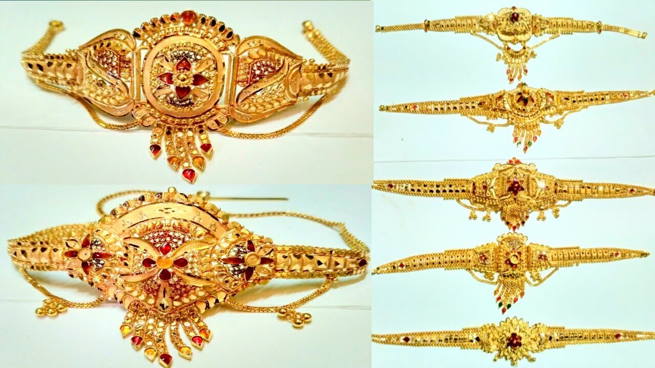 New Simple Gold Bajubandh Design With Weight