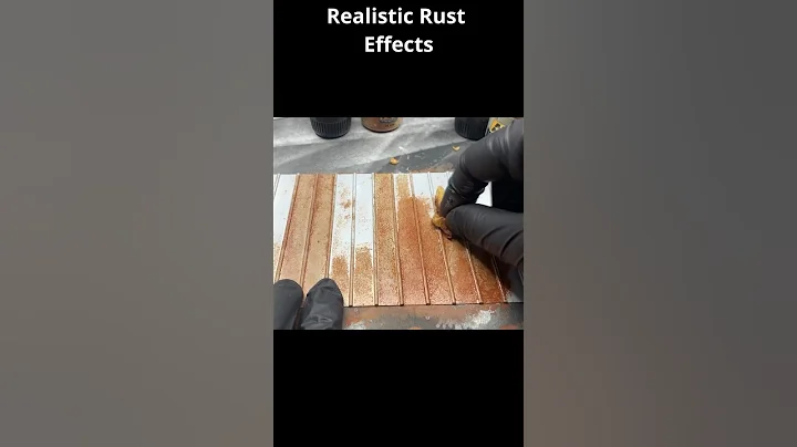 DIY Realistic Rust Effect #miniature #rust #painting