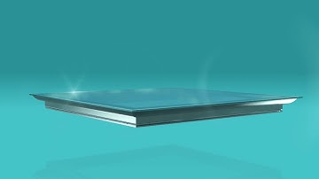 Next generation Flat Roof Windows/Rooflights/skylights. Floating Frameless design. New for 2019