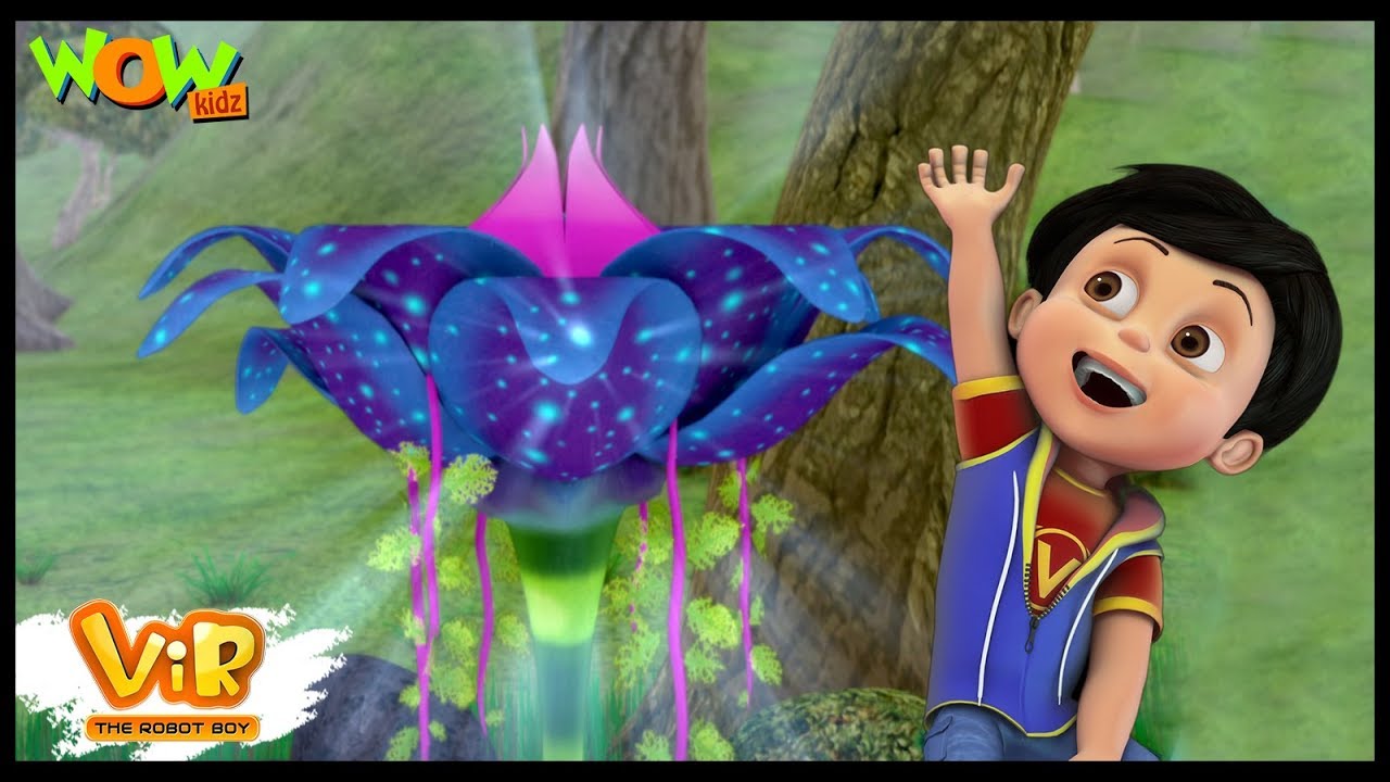Vir The Robot Boy | Hindi Cartoon For Kids | The giant flower | Animated  Series| Wow Kidz - YouTube