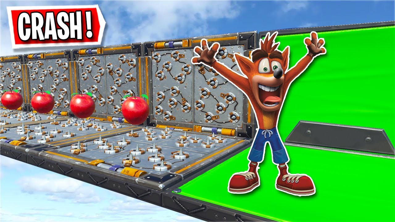 This CRASH BANDICOOT Deathrun made me RAGE... (Fortnite Creative)