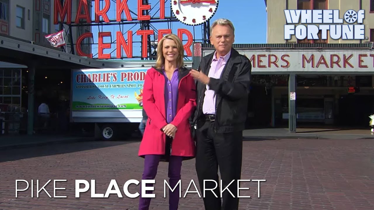 Pike Place Market: Vanna’s Famous Fish Catch! | Wheel of Fortune