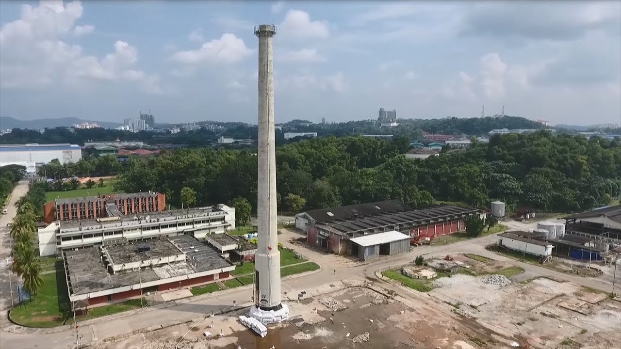 First Ever Controlled Demolition Blast In Malaysia -