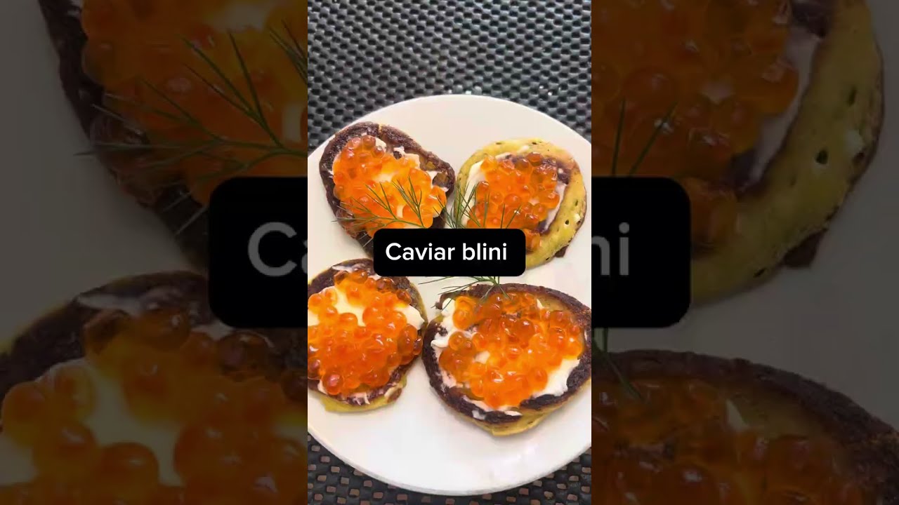 Caviar blini