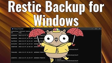Backup With Restic for Windows