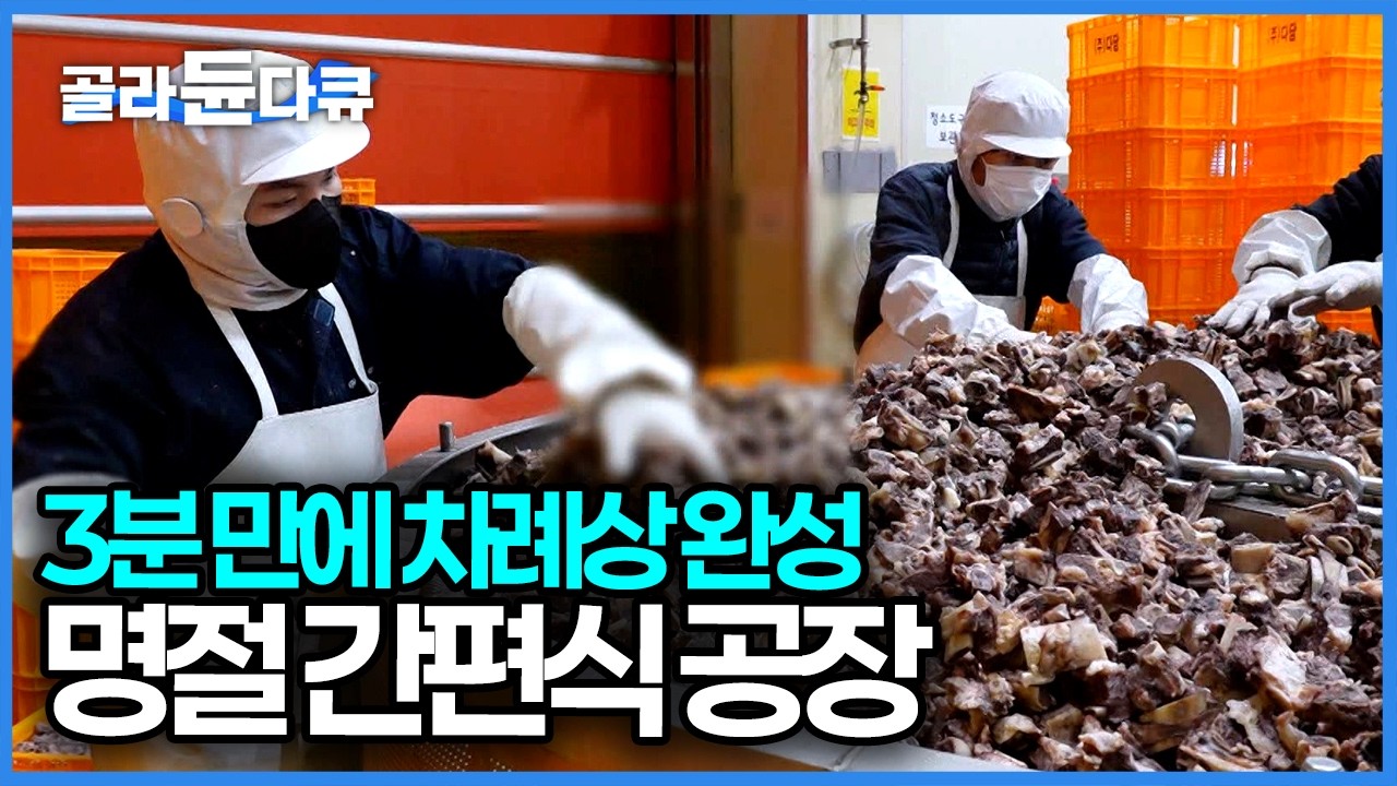 해먹는 것보다 사 먹는 게 더 싸다! 이제 전 안 부치고 사 먹을래요 간소해진 명절 상차림에 바쁘게 돌아가는 간편식 공장｜극한직업｜#골라듄다큐