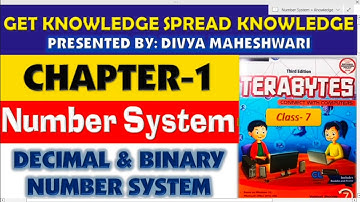 COMPUTER TERABYTES PART-2 CLASS-7 CH-1 NUMBER SYSTEM@Get Knowledge Spread Knowledge