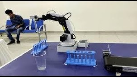 DOBOT Magician Collecting & Sorting Lab Samples at Believers Church Medical College, India