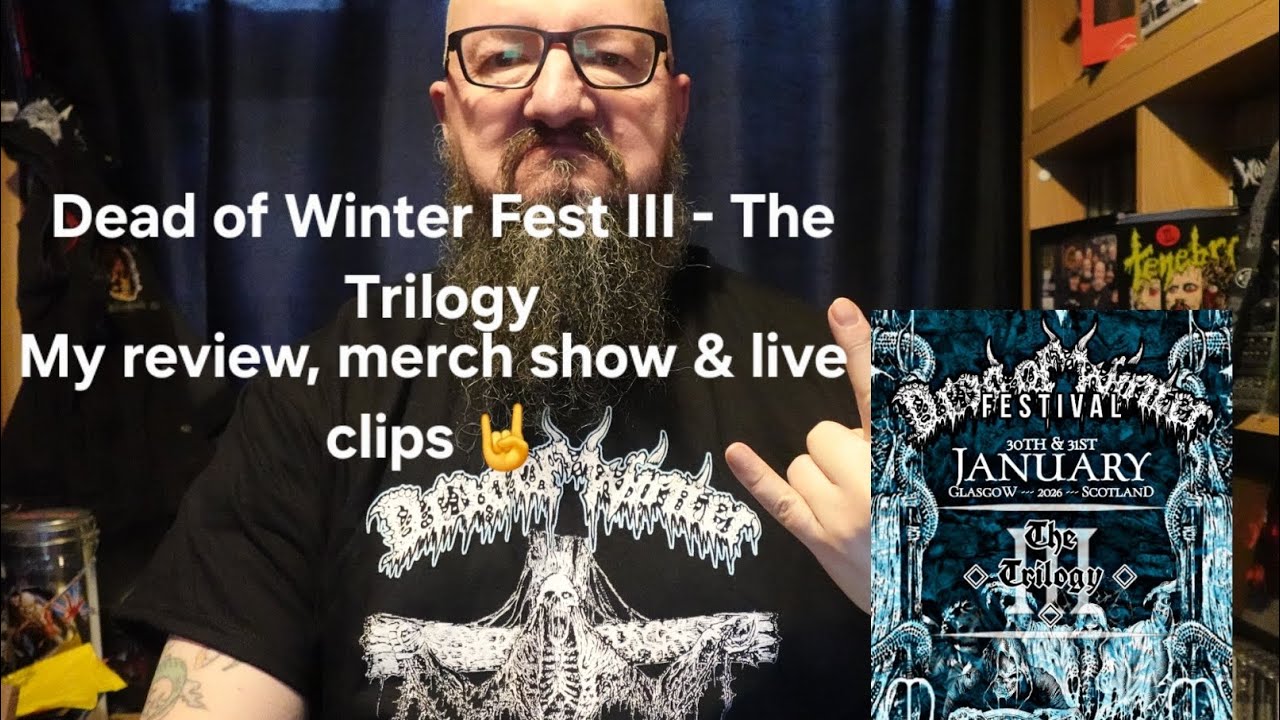 Фестиваль Dead of Winter III — Трилогия 🤘 Мой обзор, показ мерча и видео с концерта 🤘