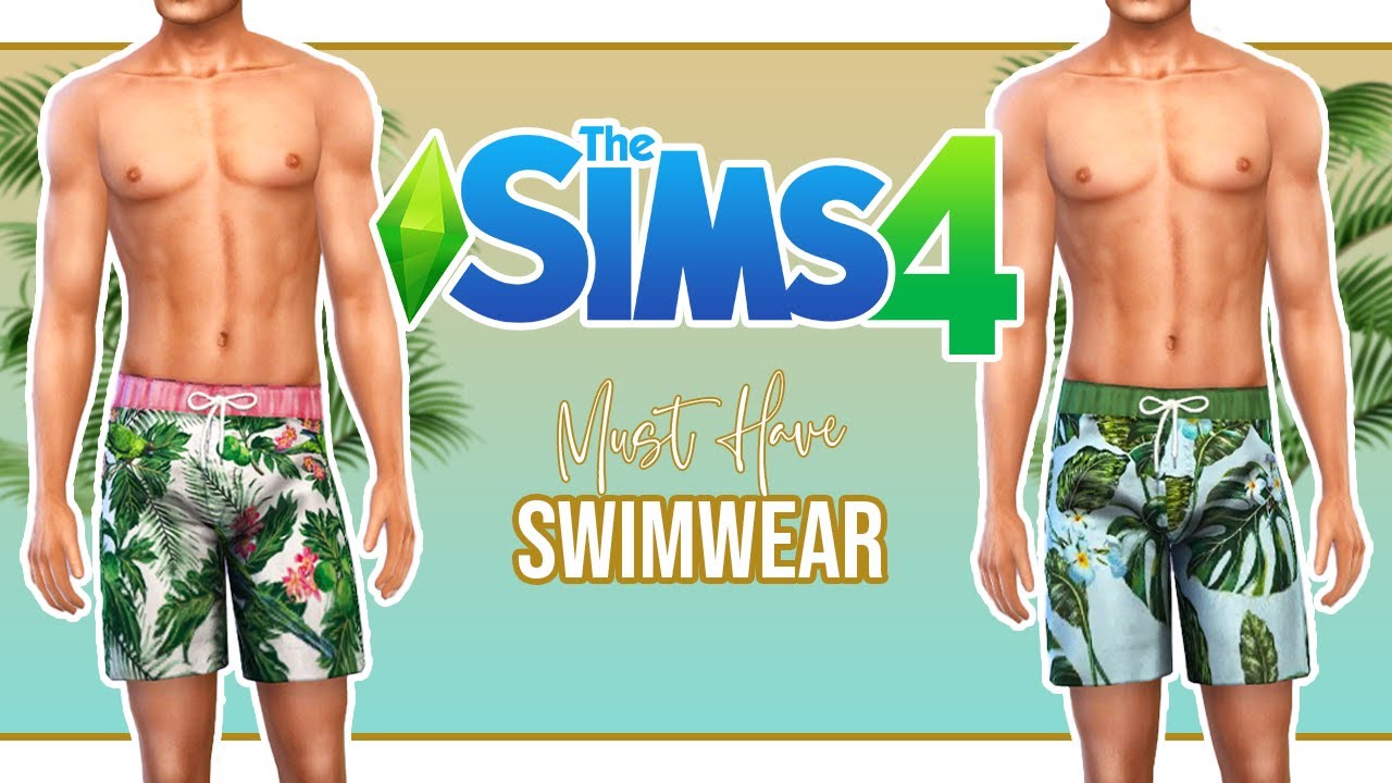 🌴 Best Cc Mens Swimwear Links Cas The Sims 4 Youtube