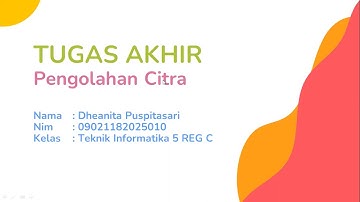 Tutorial Pengoperasian dalam Pengolahan Citra menggunakan Python