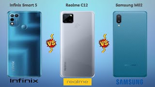 Infinix Smart 5 vs Realme C12 vs Samsung M02 Specifications Comparison
