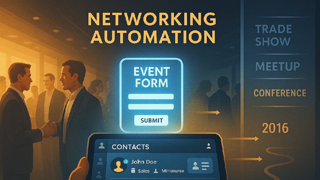 Live Event Networking Automation - YouTube