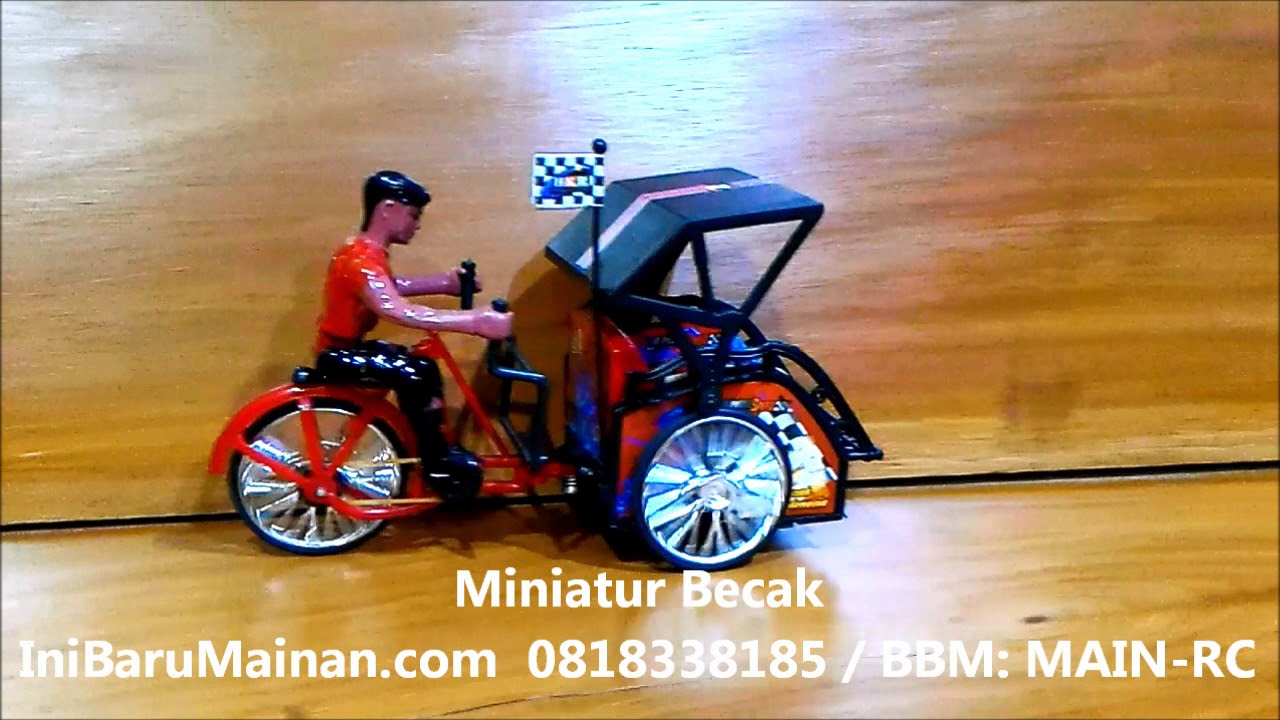  Jual Mainan Anak  Murah Miniatur Becak YouTube