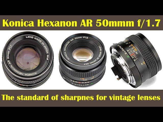 Konica Hexanon AR 50mm f/1.7 for the Autoreflex T3 SLR (1973-1979 