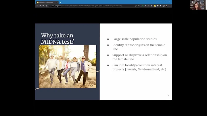 DNA Series 2-Testing: Mitochondrial DNA and Y-DNA ...