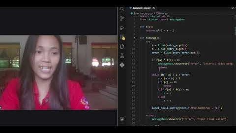 Aplikasi pencarian akar persamaan menggunakan metode Bisection