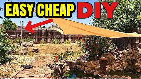 CHEAPEST EASIEST DIY POST FOR SUN SHADE SAIL *INSANE*