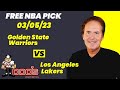 NBA Picks - Warriors vs Lakers Prediction, 3/5/2023 Best Bets, Odds & Betting Tips | Docs Sports