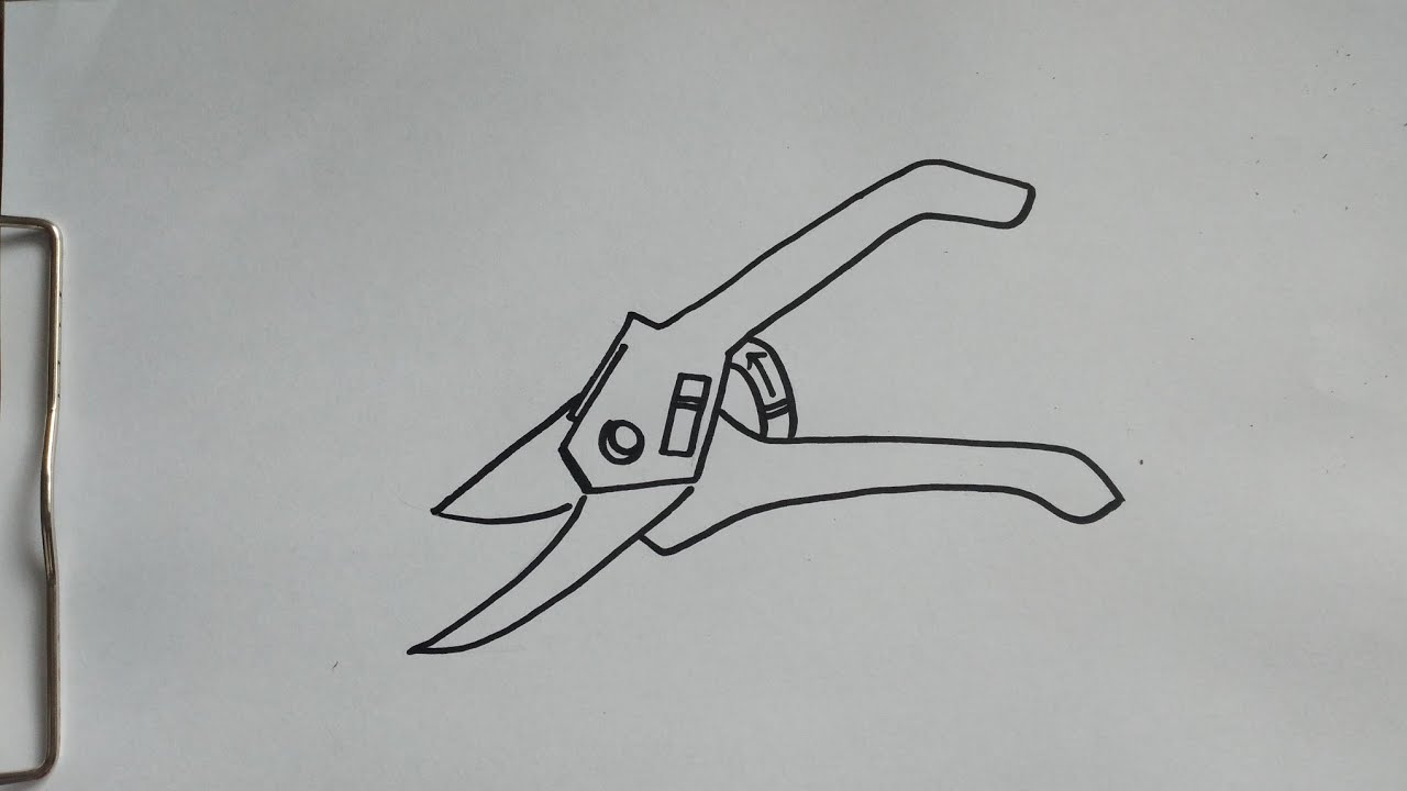 How to draw pincer pliers YouTube