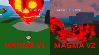 Comparing Magma V1 And V2 | King Legacy UPDATE 6