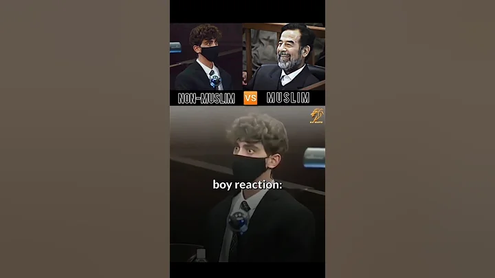 Non muslim vs muslim💪| Saddam hussain react to death sentence🔥 #shorts #saddam #صدام_حسين