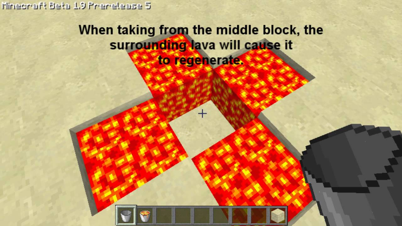 Minecraft Infinite Lava 1.9pre5 - YouTube