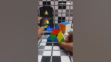 How To Solve Pyraminx Cube with smartphone ⚠️#shorts #viral #youtubeshorts #shortsvideo #rubikscube